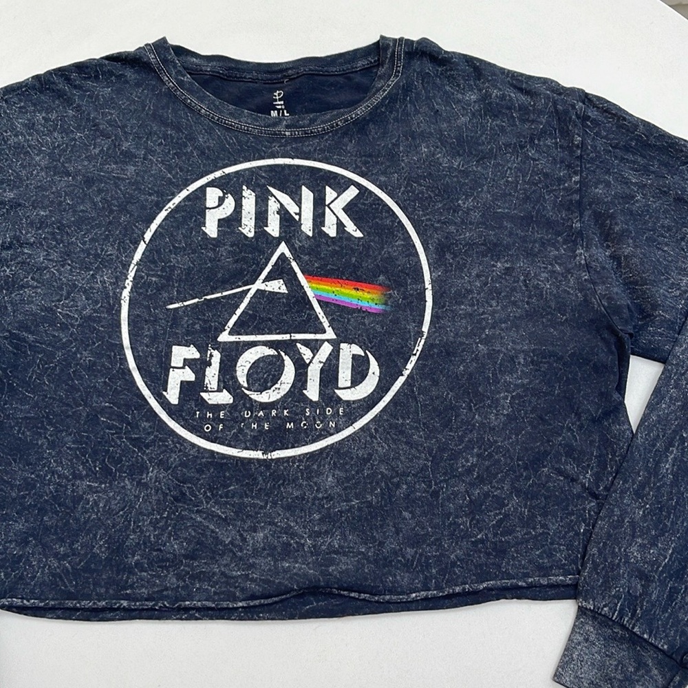 NWOT Pink Floyd Long Sleeve Crop Top